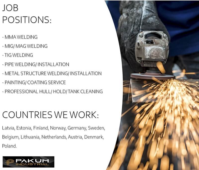 Finland welder job positions