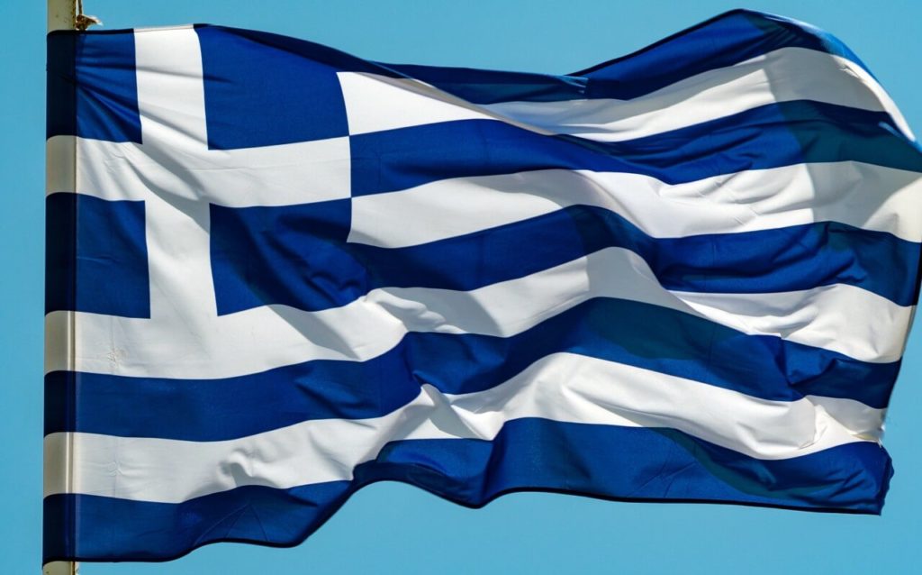 Greece jobs flag